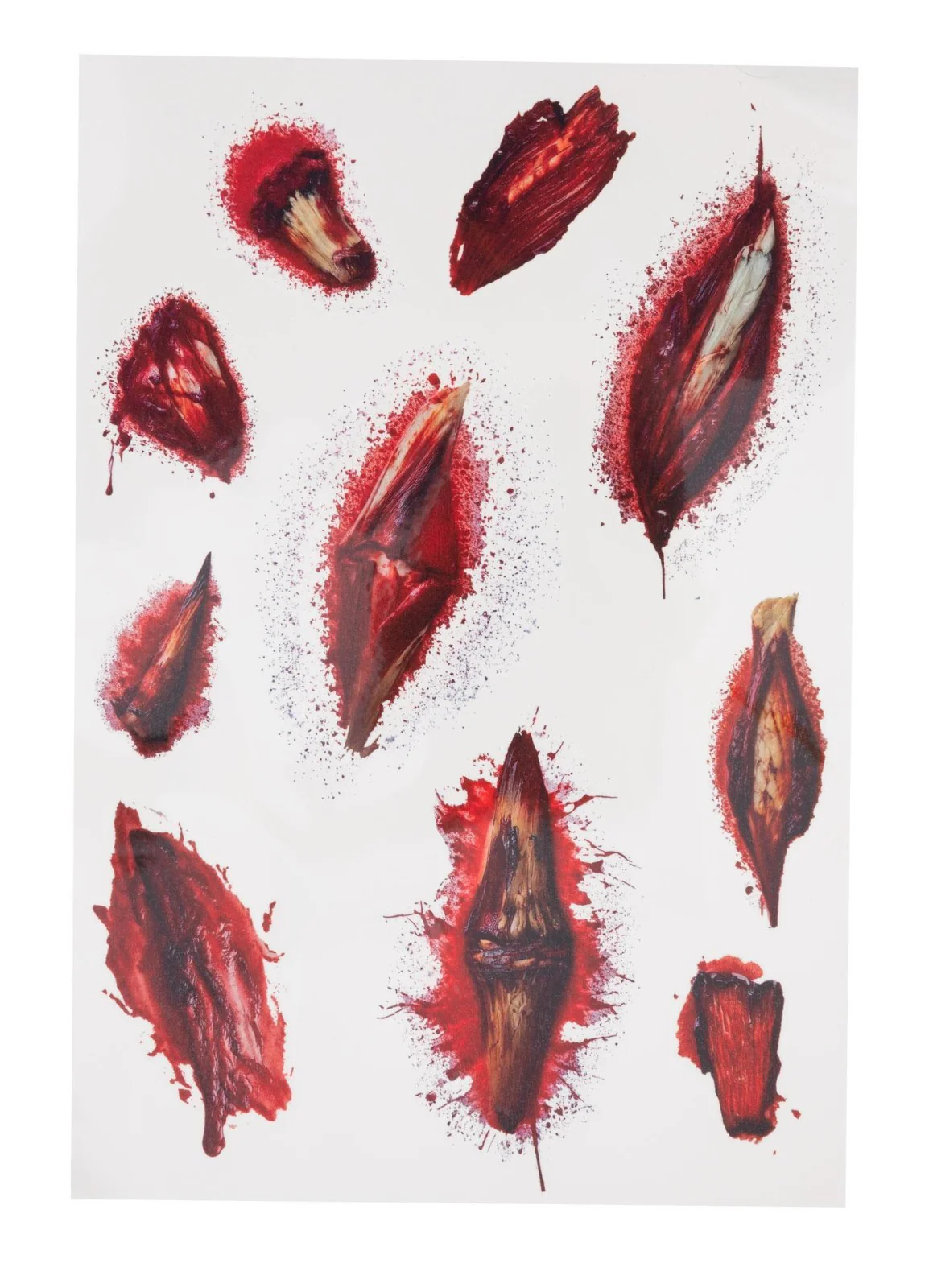 Horror Wound Tattoo Transfers - Image 2
