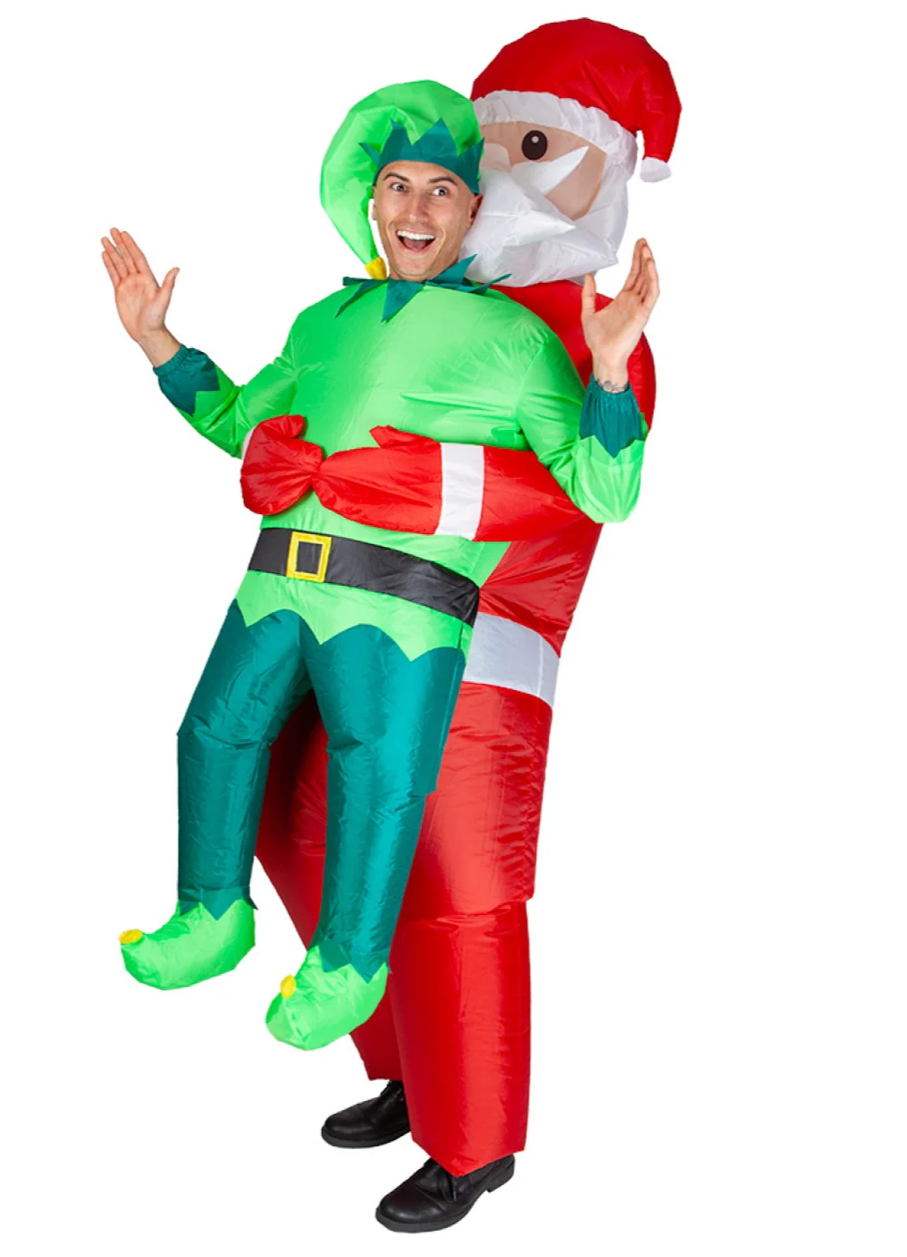Inflatable Carry Me Santa Costume Adult