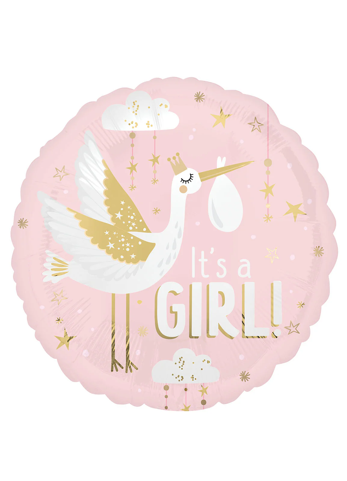 It's a Girl Stork Foil Balloon