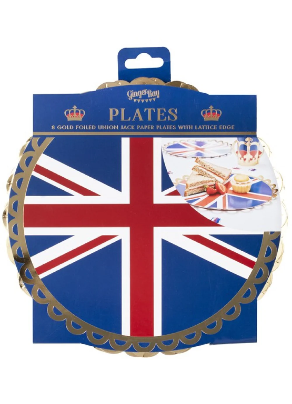 Union Jack Party Plates 8pk - Image 3