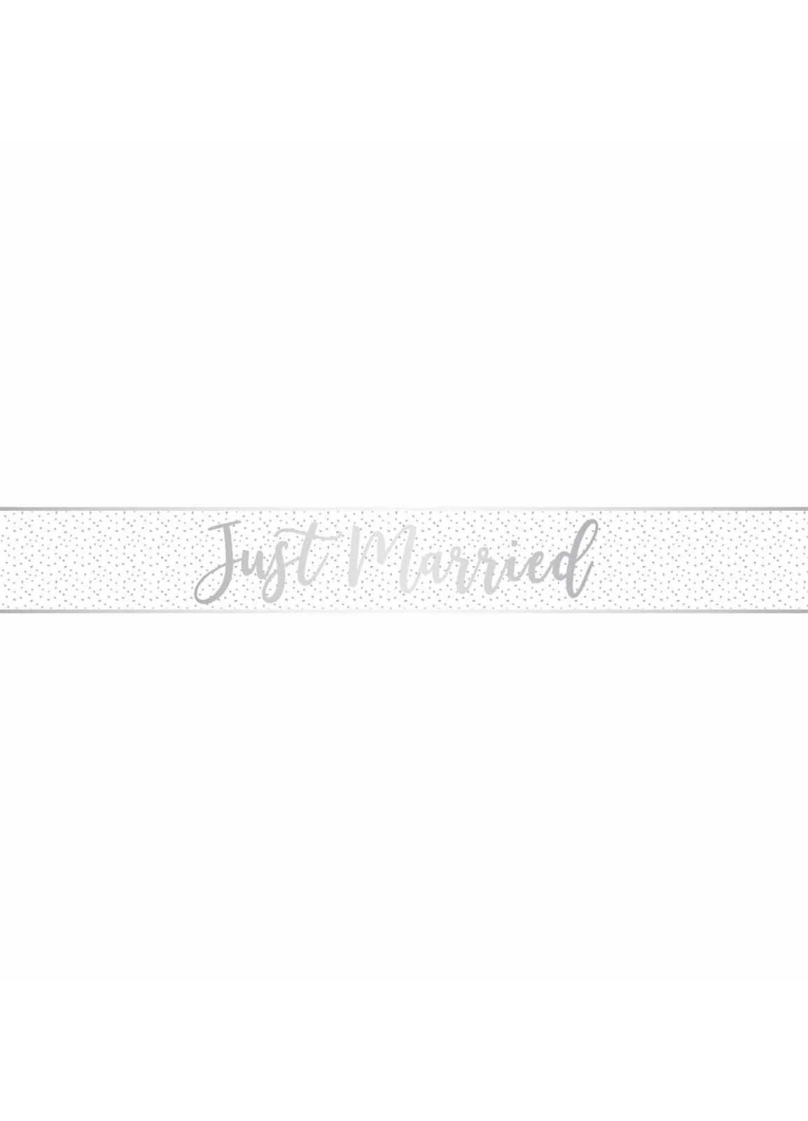 Just Married Foil Banner