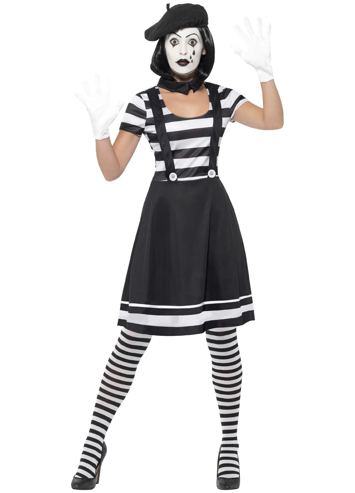 Lady Mime Artist Costume Adult
