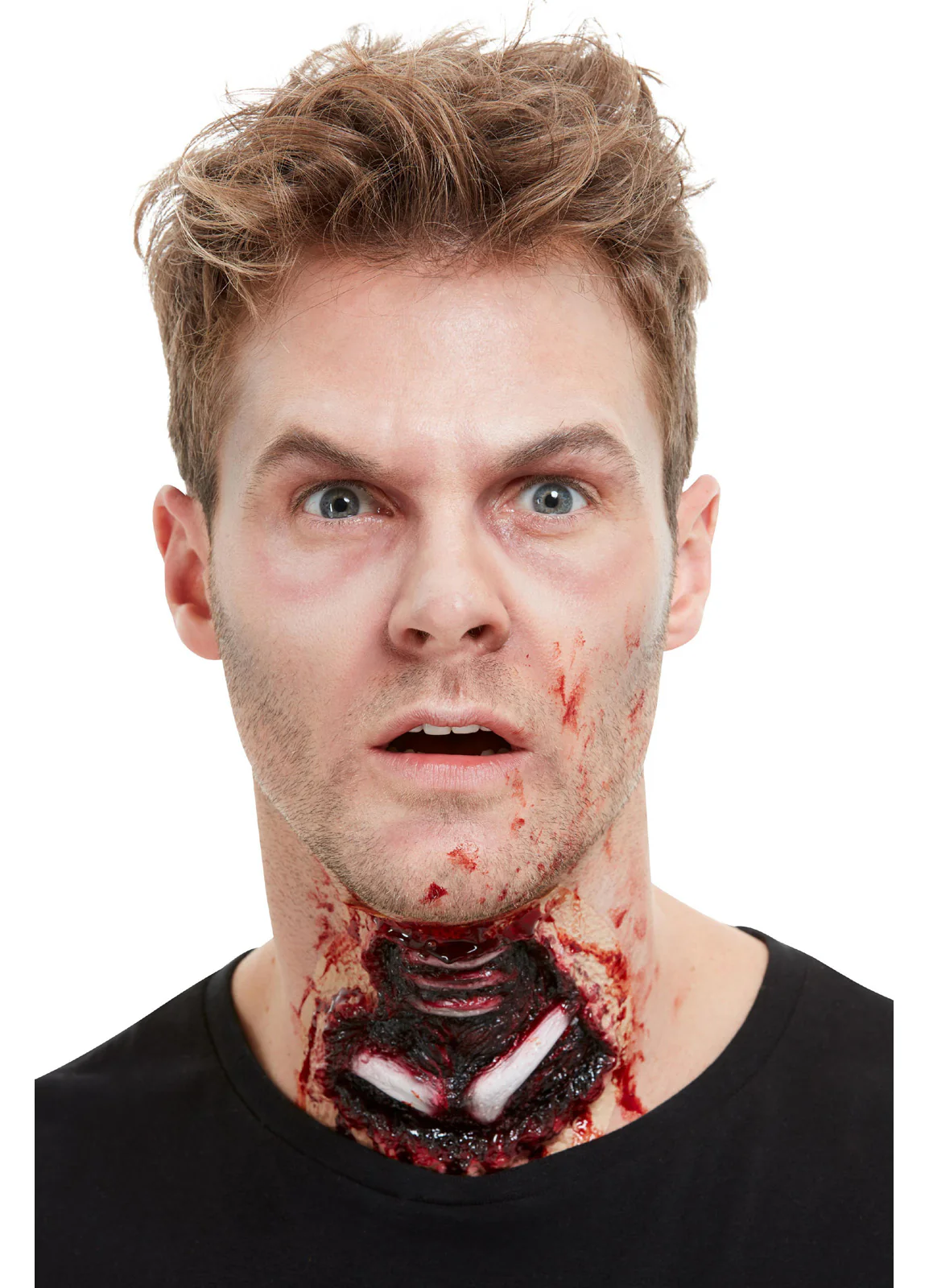 Latex Exposed Throat Wound