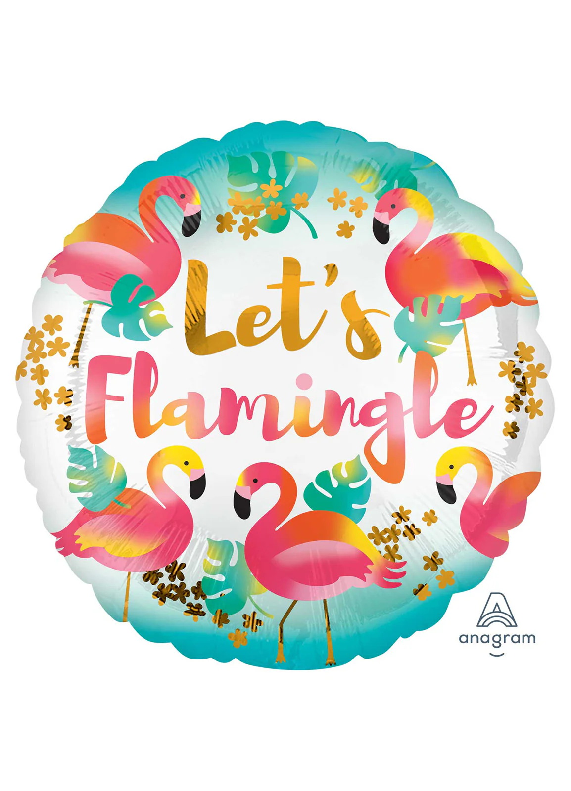 Let's Flamingle Foil Balloon