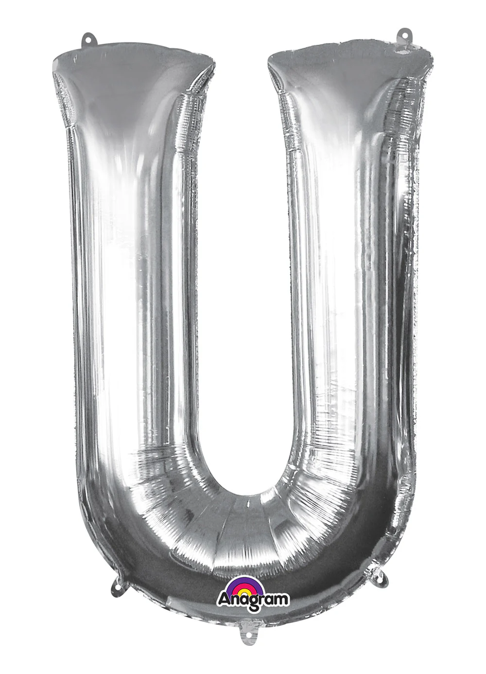 Letter U Silver Air Filled Balloon