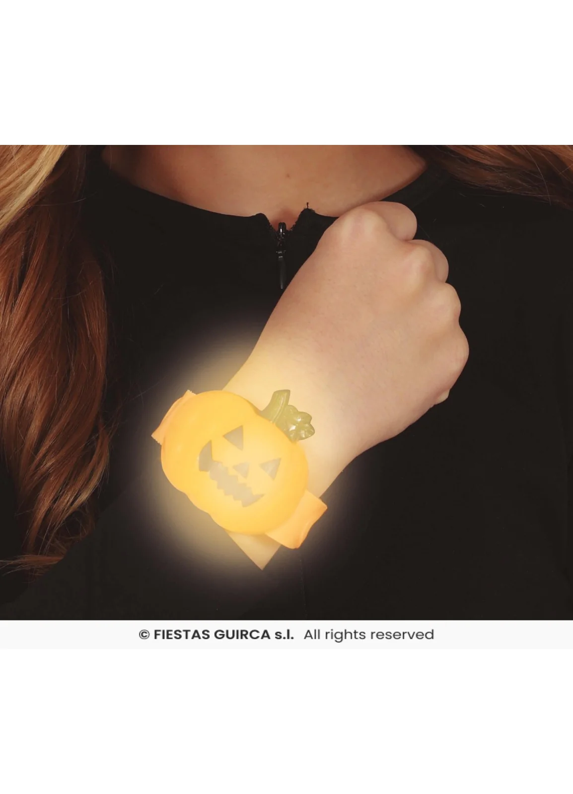 Light Up Pumpkin Wristband