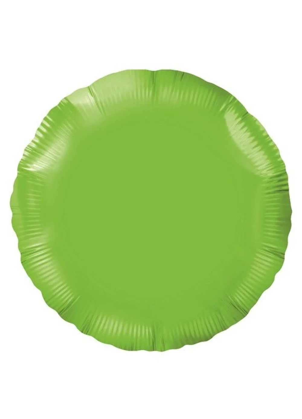 Lime Green Round Foil Balloon