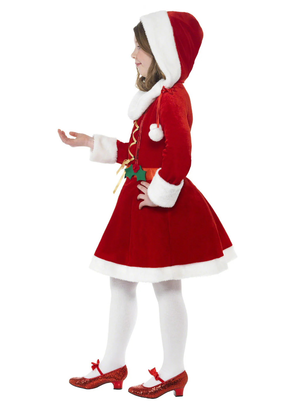 Little Miss Santa Costume Child - Image 2