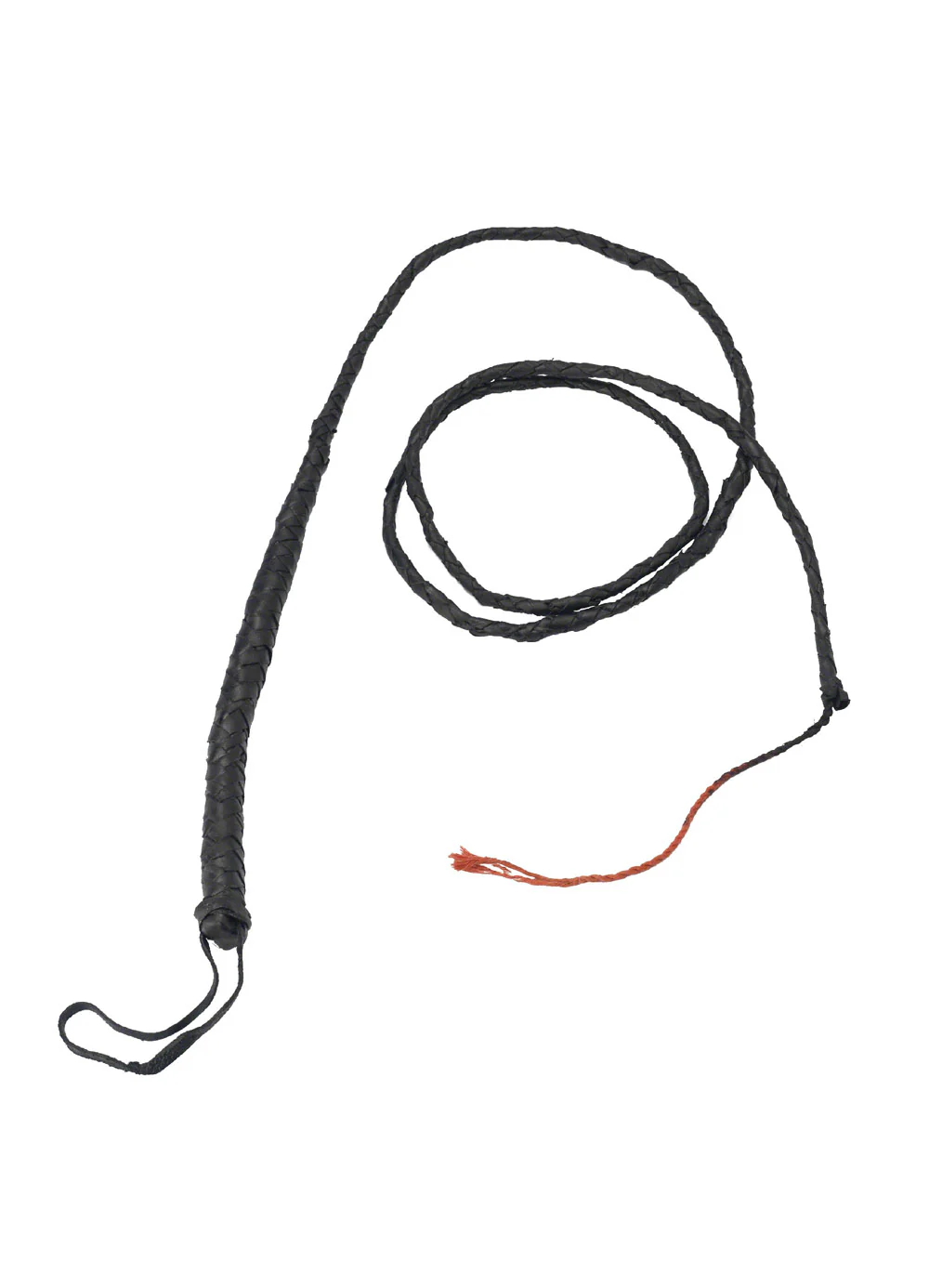 Long Black Bull Whip