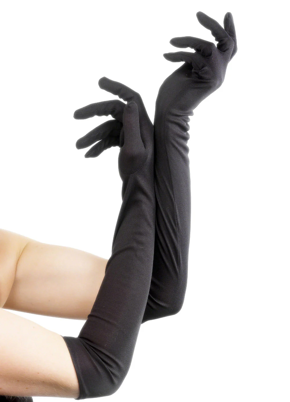 Long Black Gloves Adult