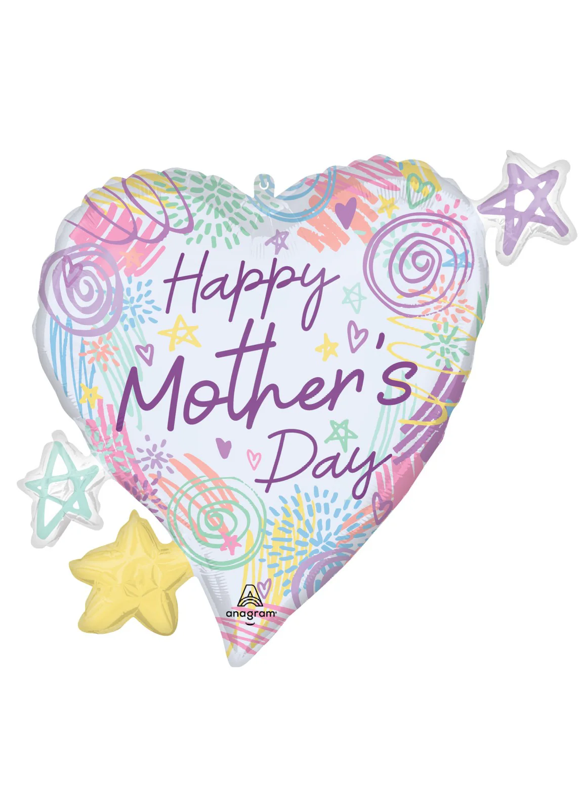 Happy Mother's Day Scribbles Large Foil Balloon
