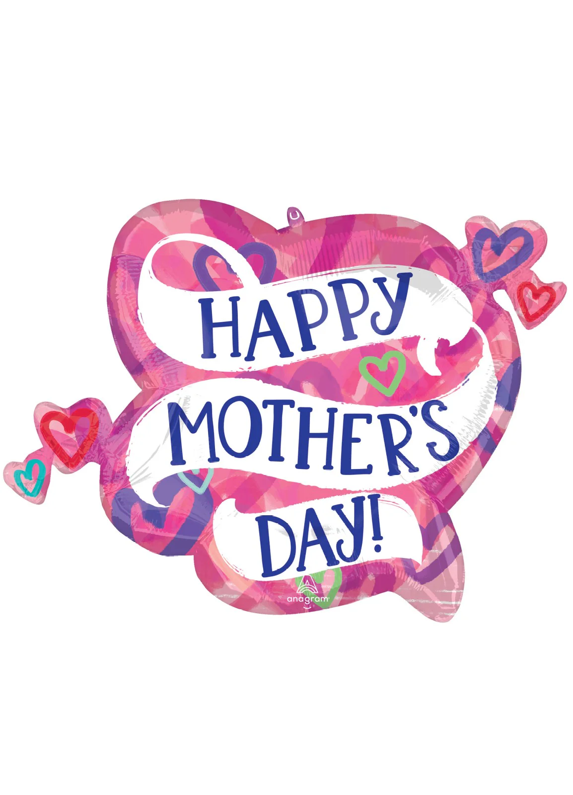 Mother's Day Pink Hearts Large Foil Balloon