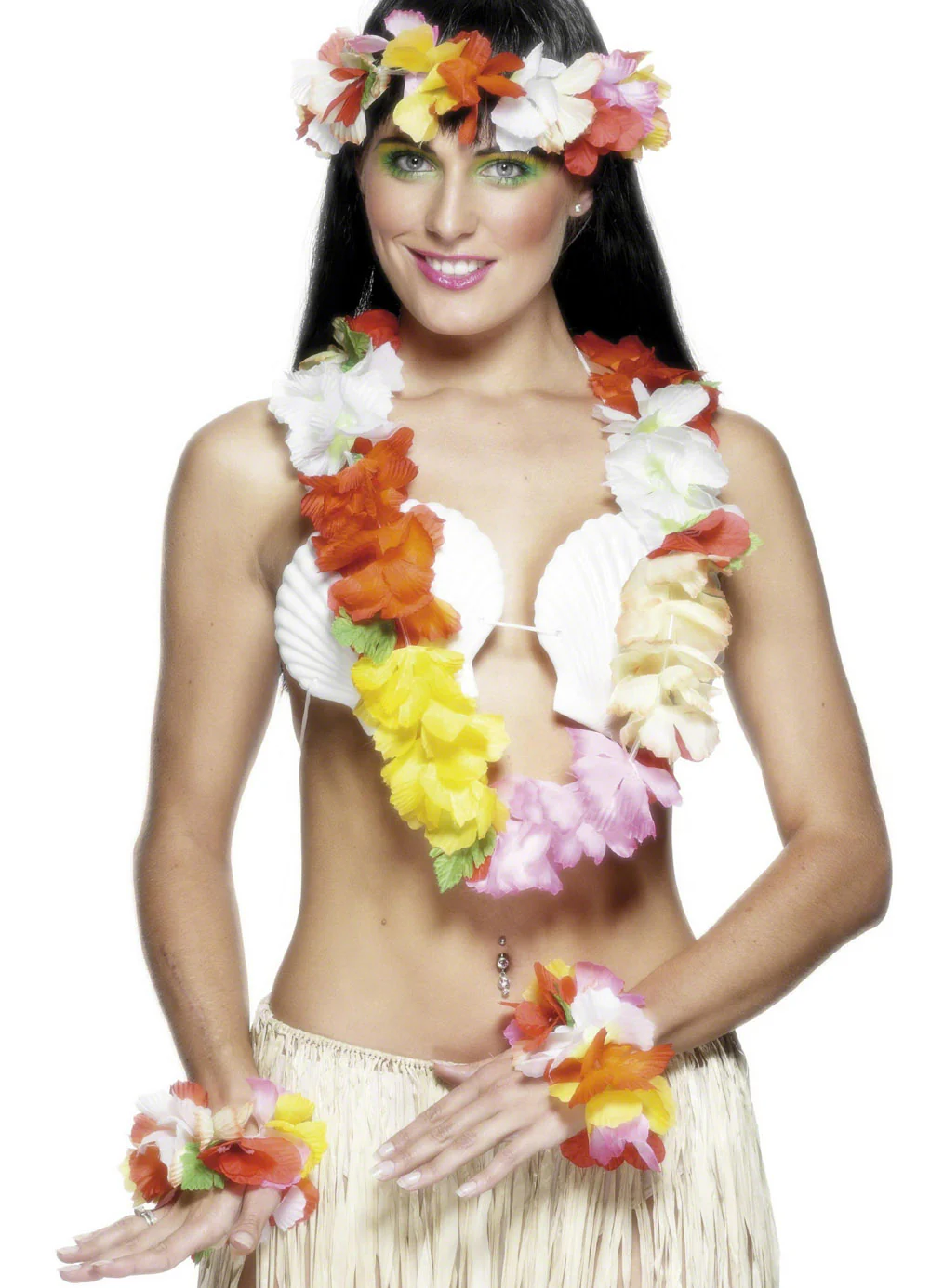Multicoloured Hawaiian Set