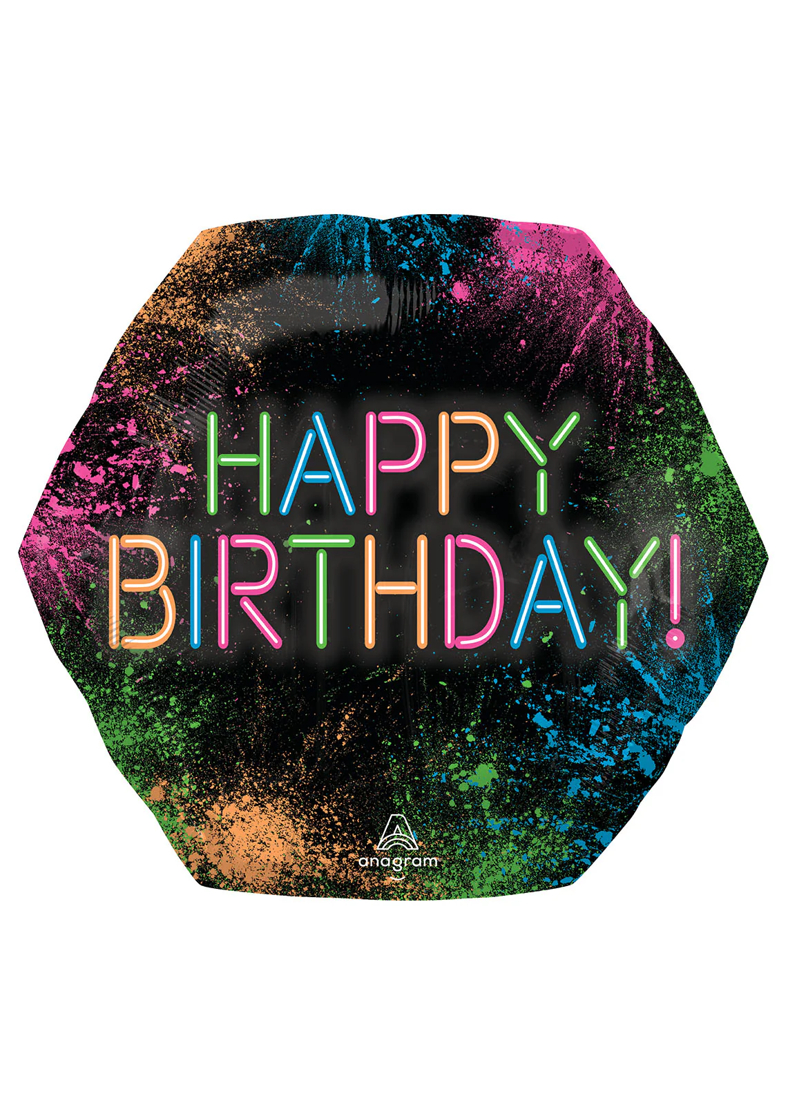 Neon Glow Birthday Large Balloon