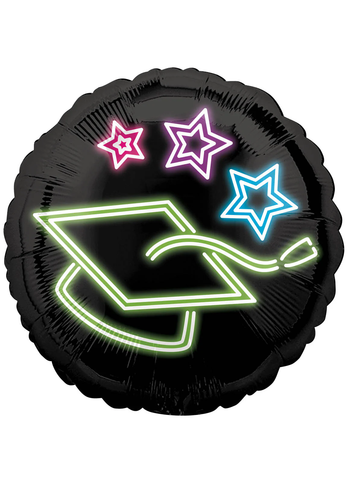 Neon Graduation Foil Balloon