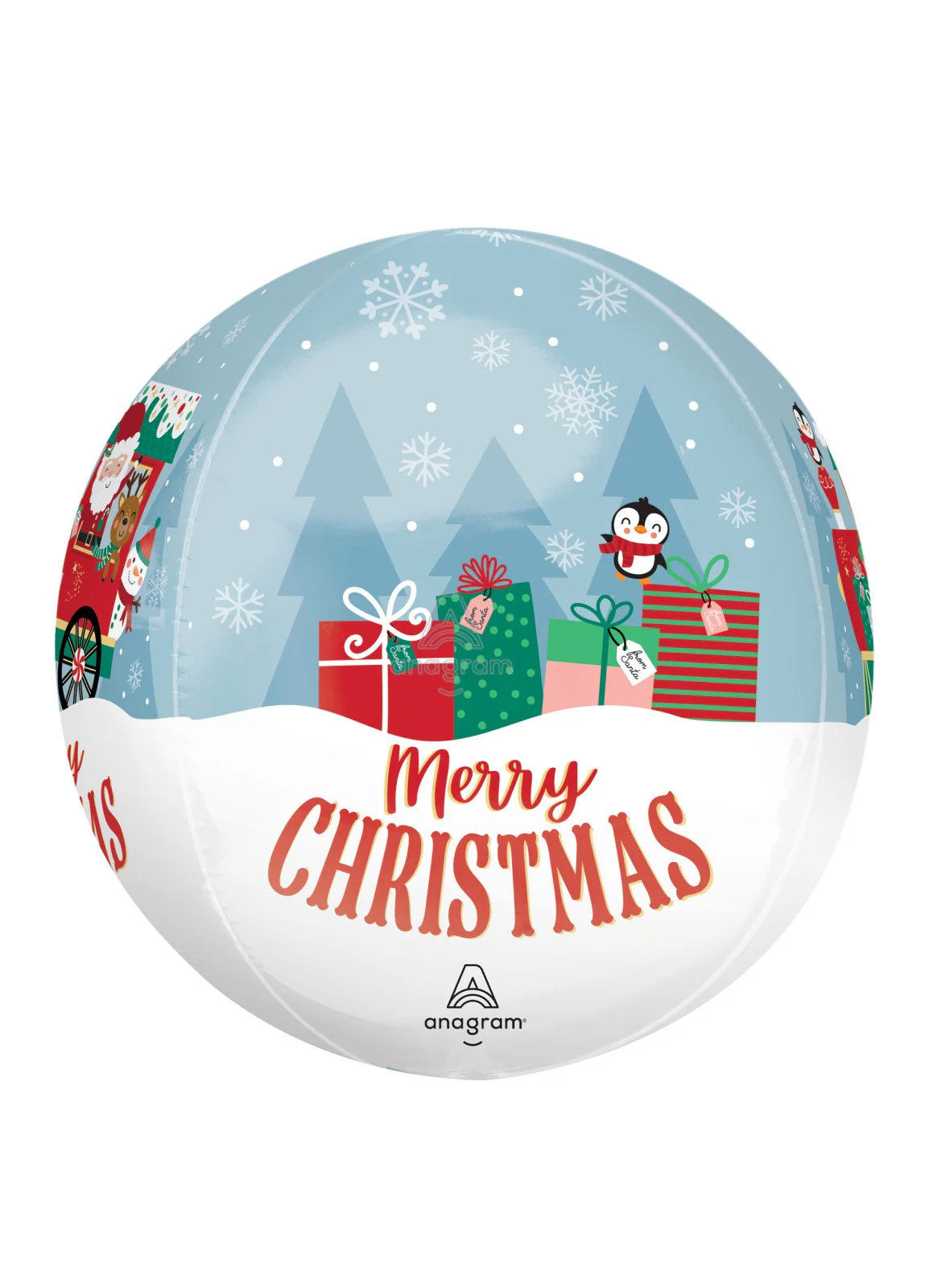 North Pole Express Christmas Orbz Balloon - Image 2