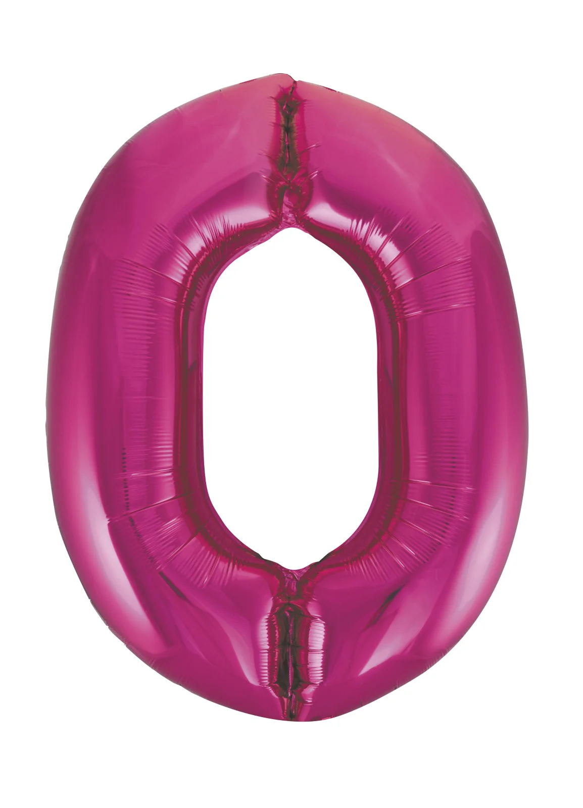Number 0 Pink Foil Balloon