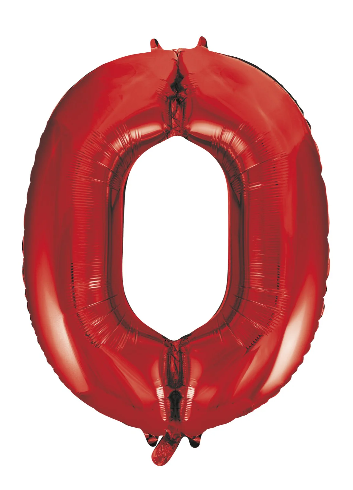 Number 0 Red Foil Balloon