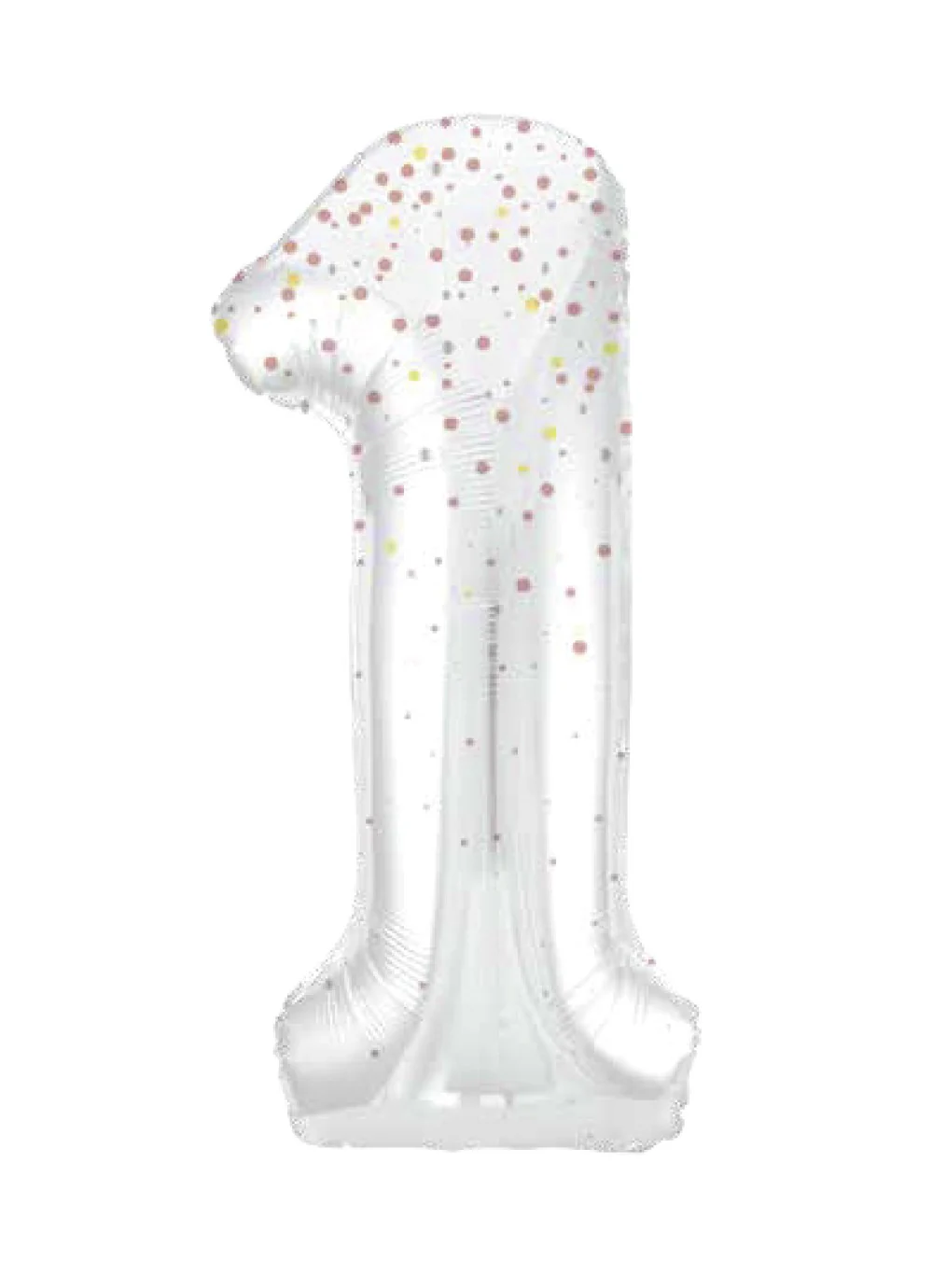 Number 1 Rose Gold Glitz Foil Balloon