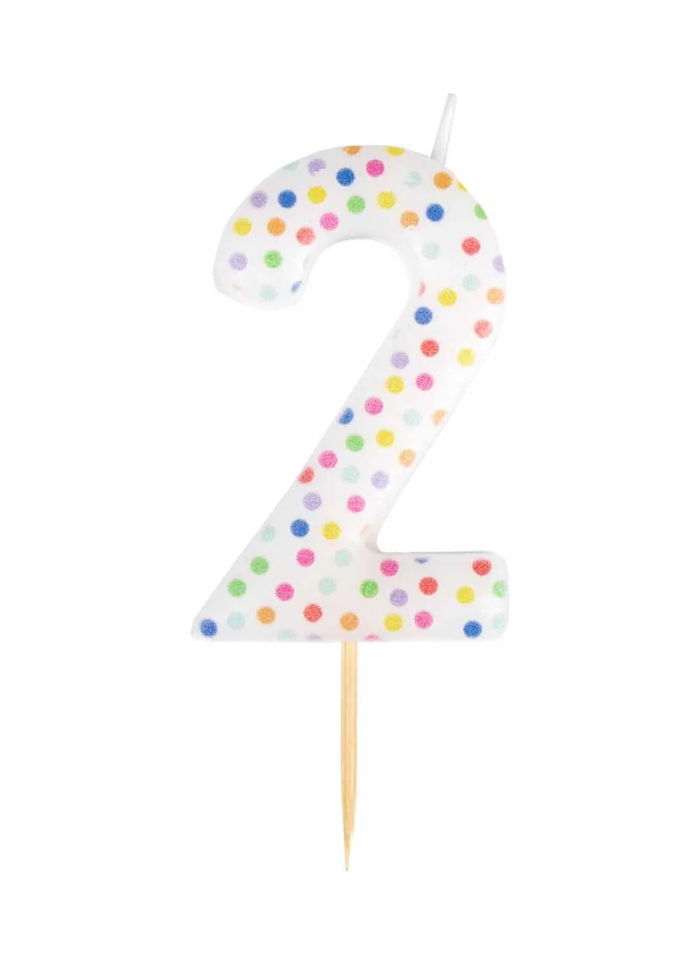 Number 2 Party Candle