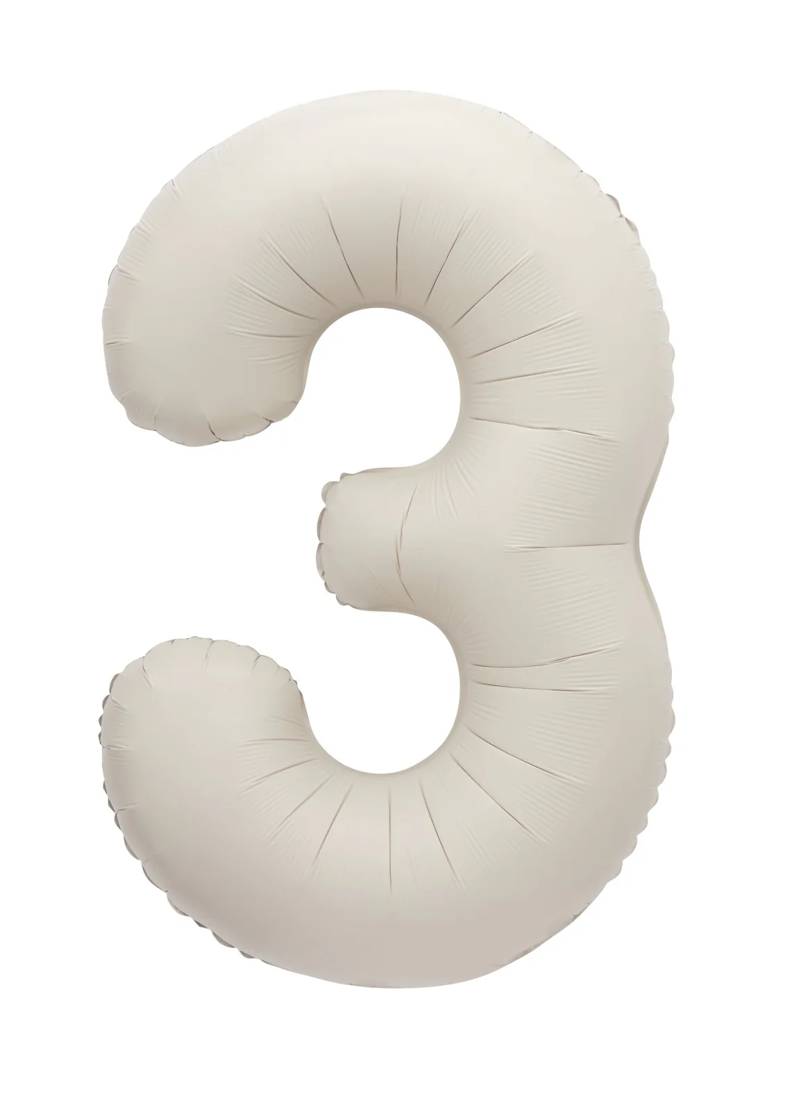 Number 3 Nude Foil Balloon