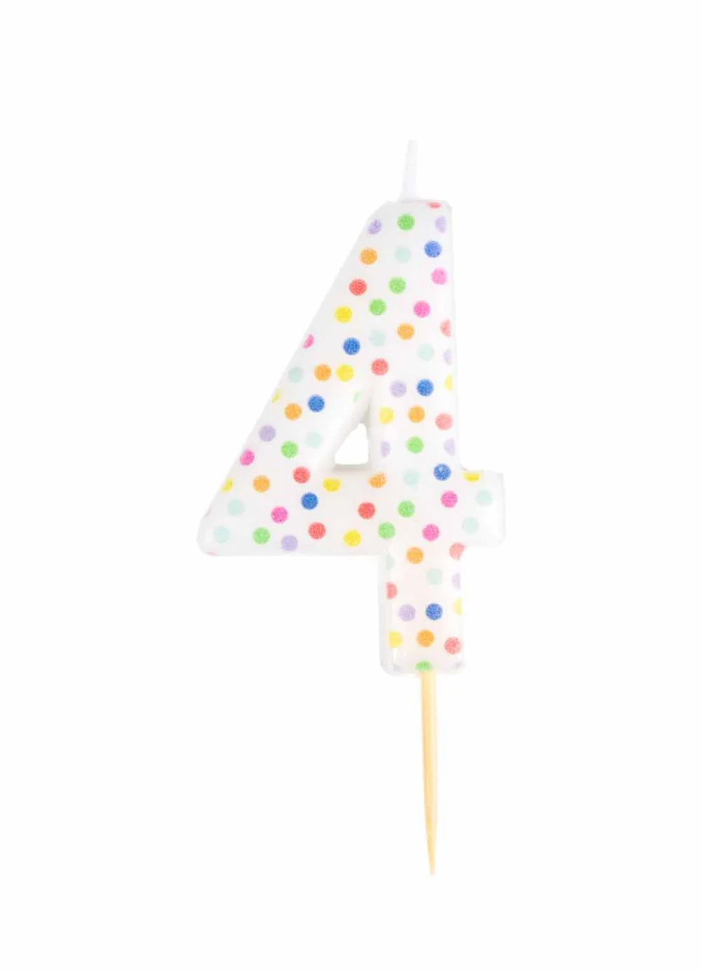 Number 4 Party Candle
