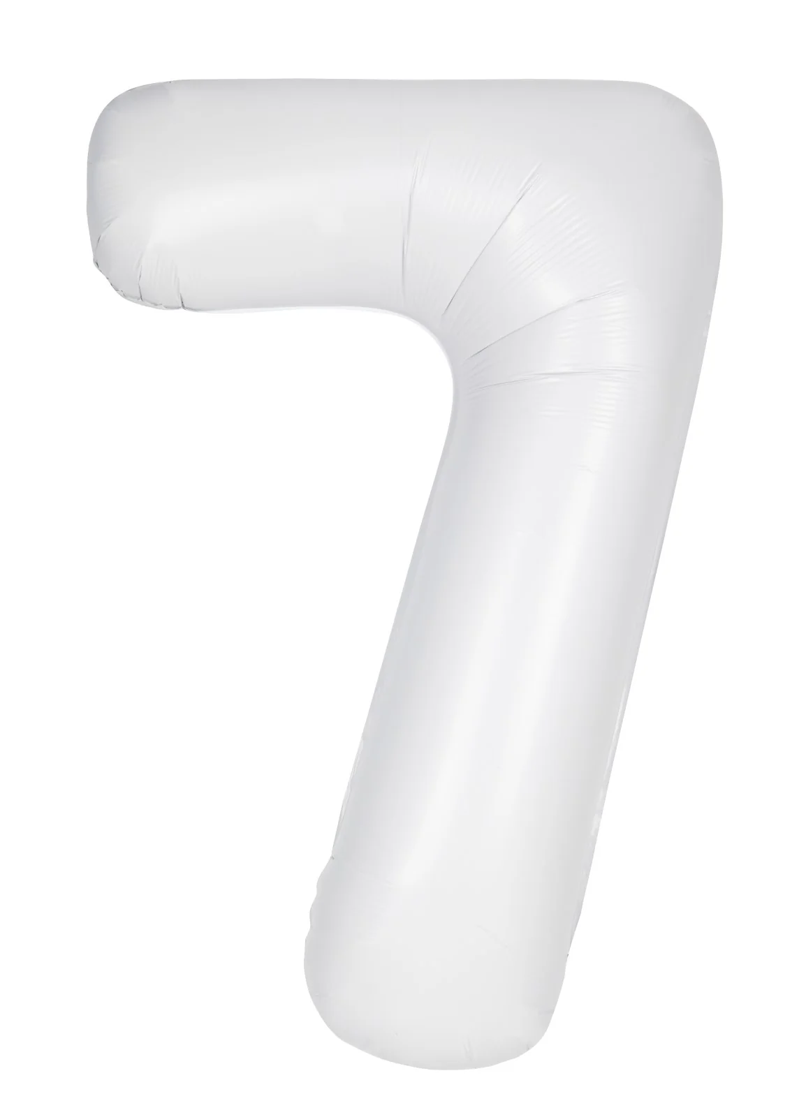 Number 7 White Foil Balloon
