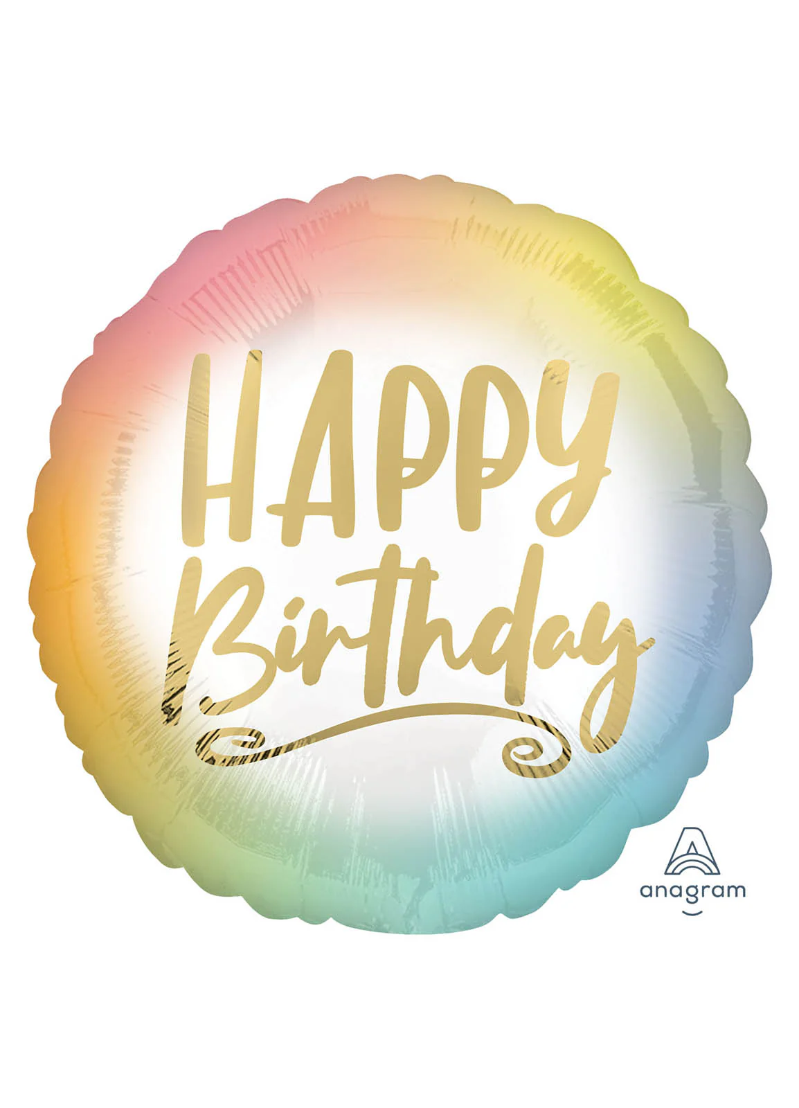 Ombre Happy Birthday Foil Balloon