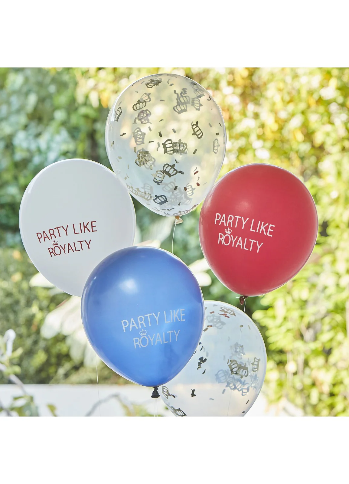 Party Like Royalty Latex Balloons 5pk