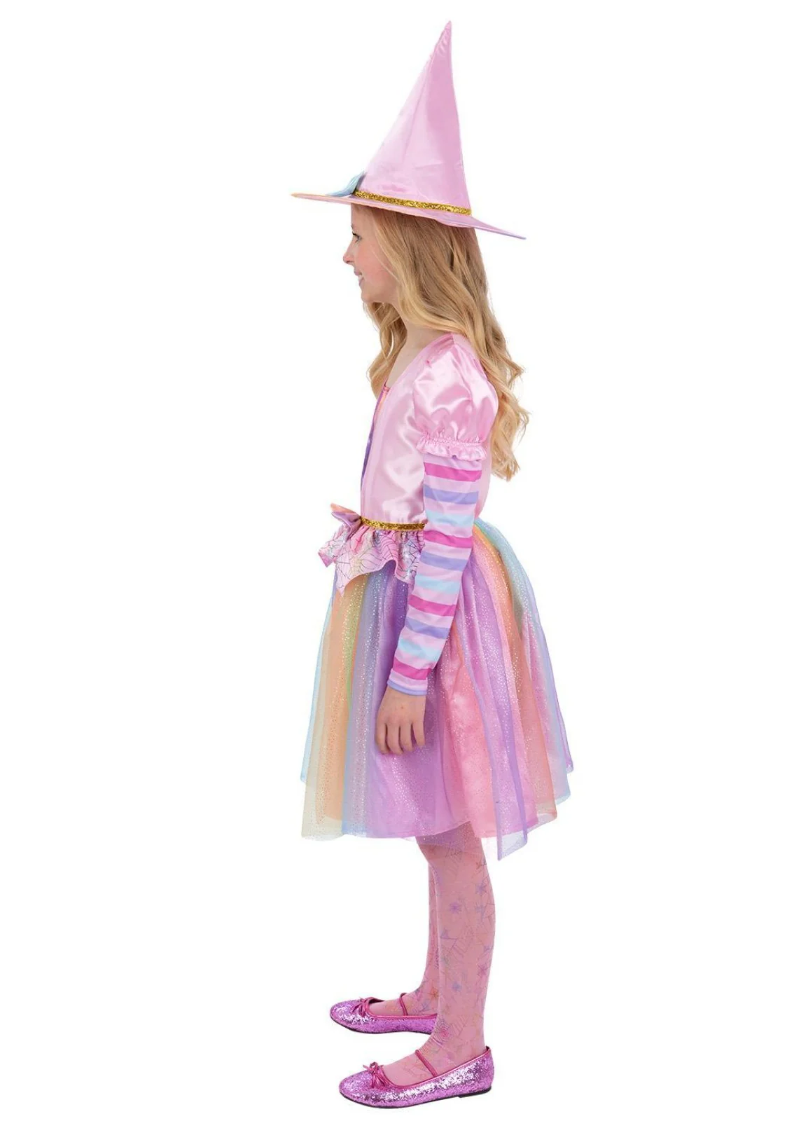 Pastel Rainbow Witch Costume Child - Image 3