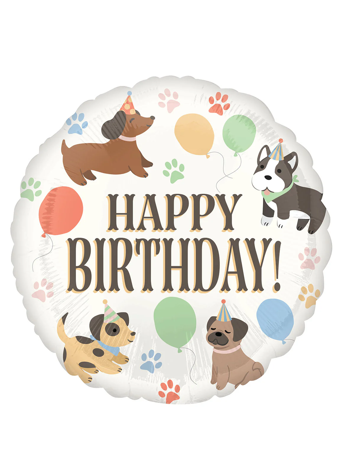 Pawsome Party Birthday Foil Balloon
