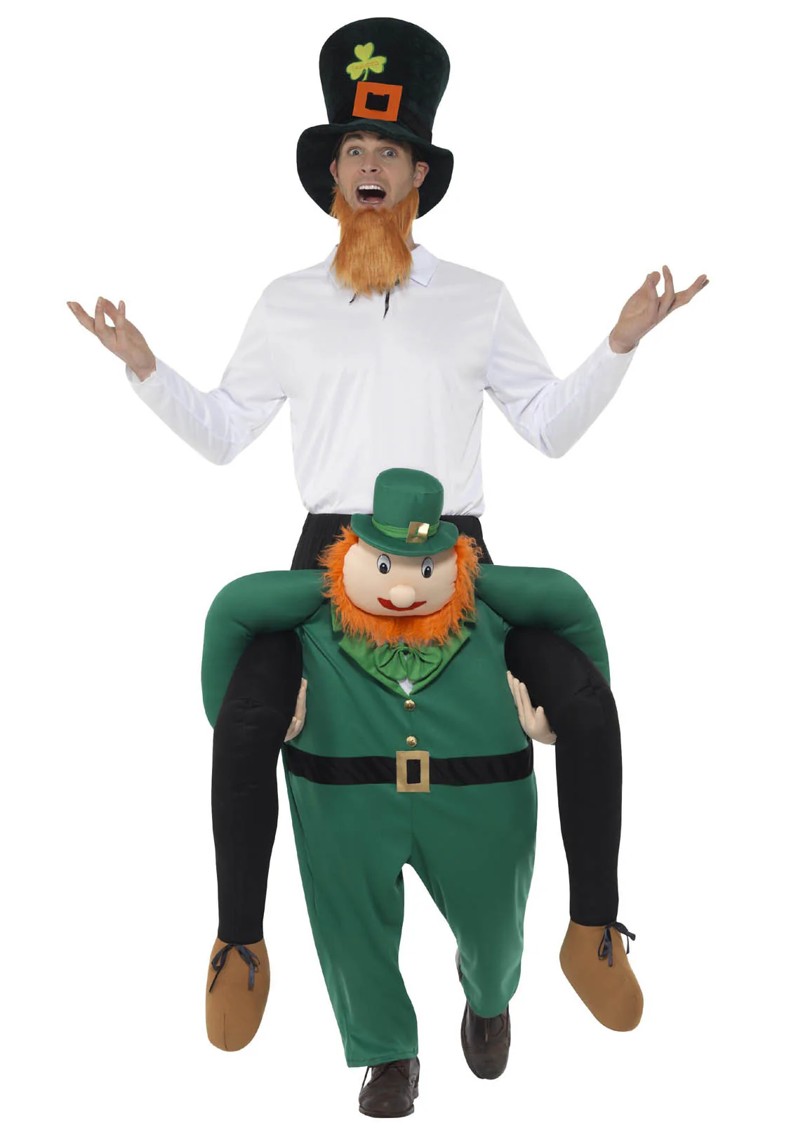 Piggyback Leprechaun Costume Adult