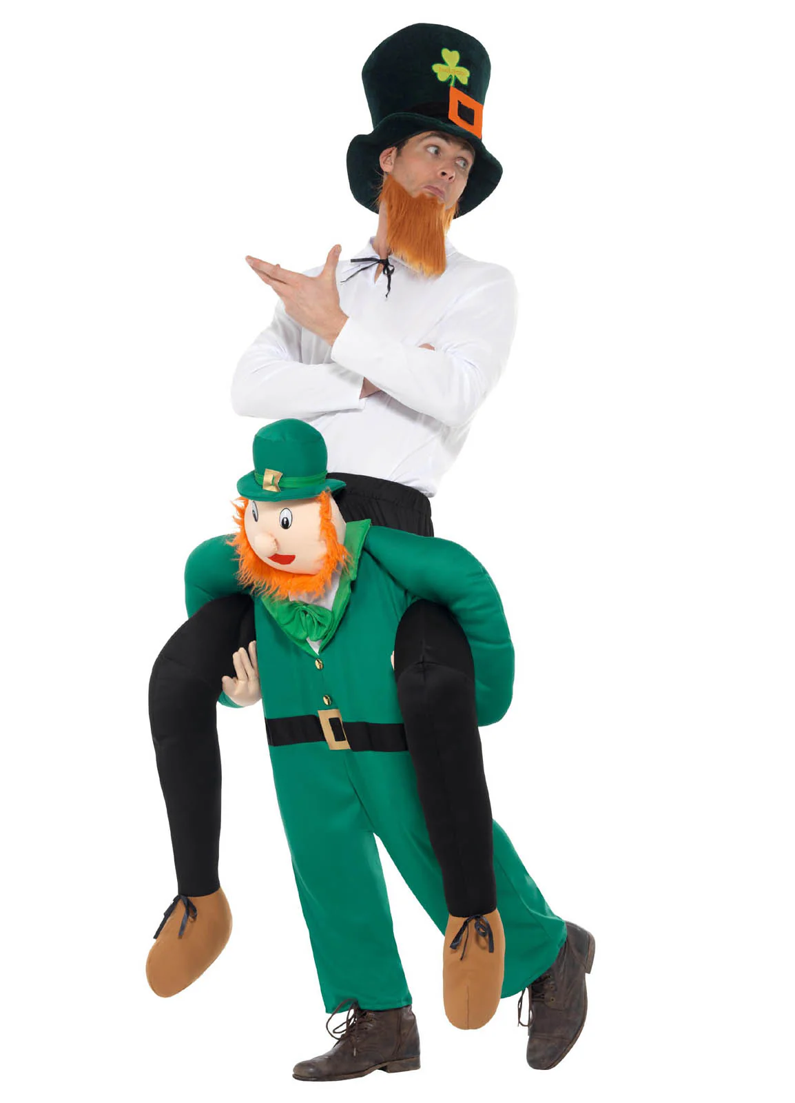 Piggyback Leprechaun Costume Adult - Image 2