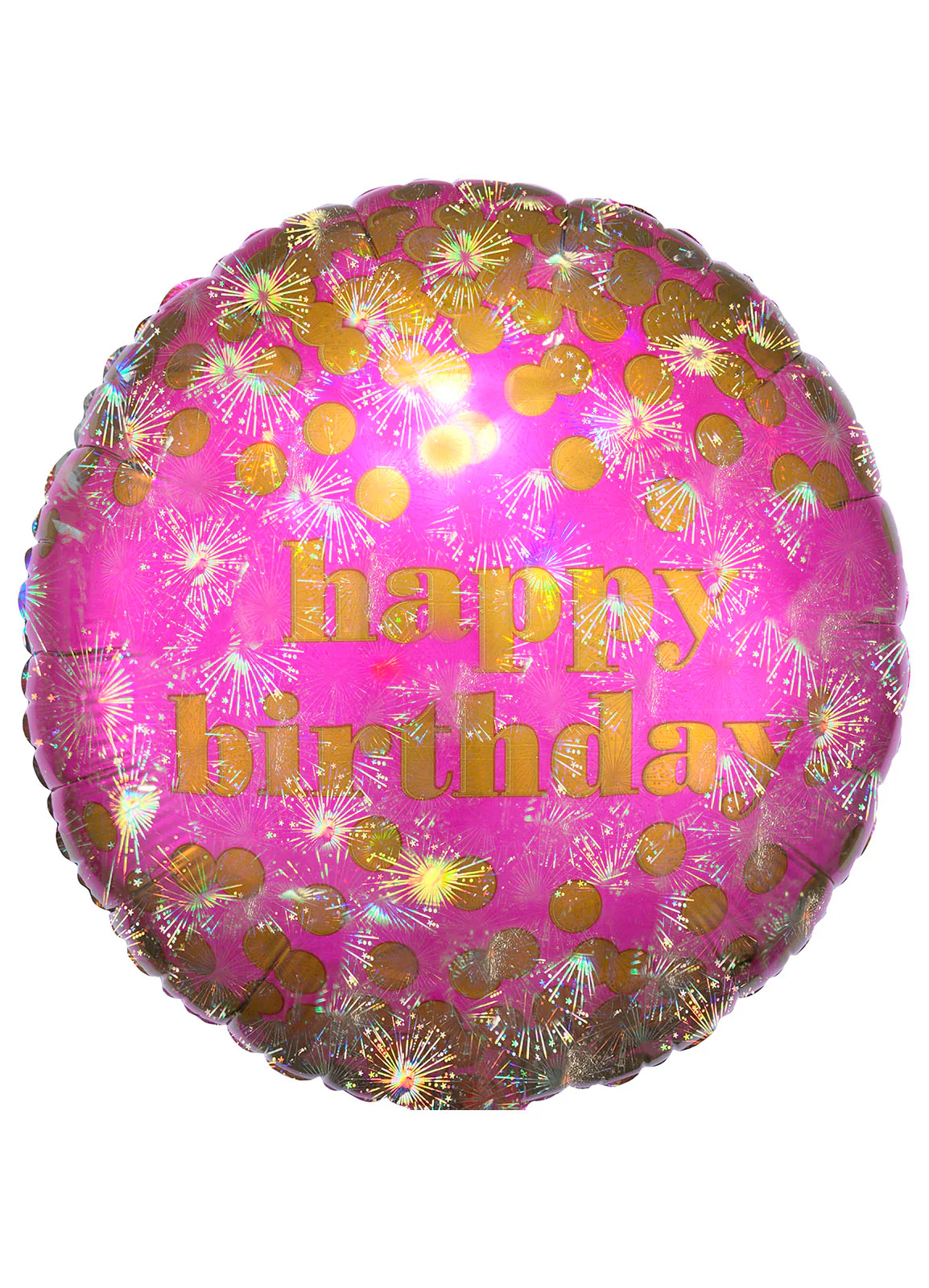 Pink Birthday Dotty Foil Balloon