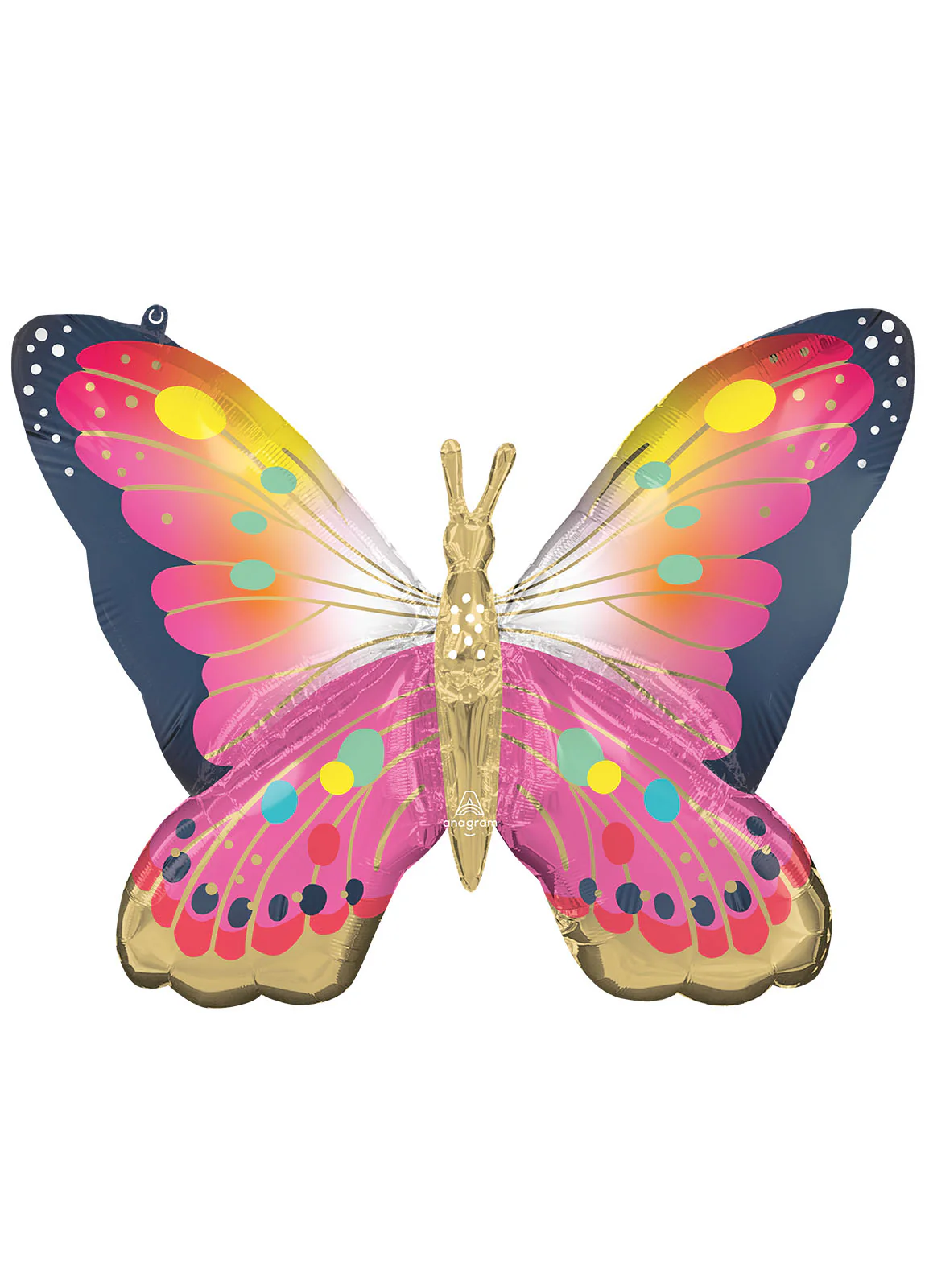 Pink Butterfly Large Foil Balloon