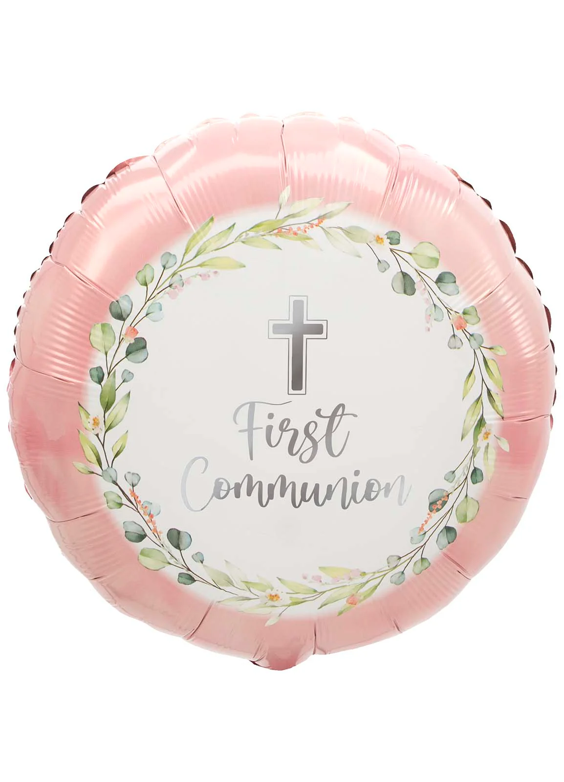 Pink First Communion Foil Balloon