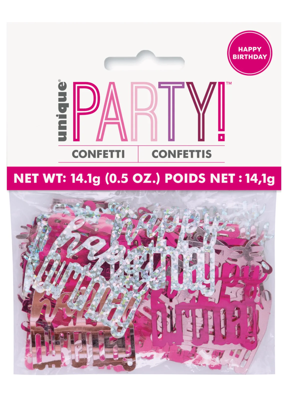 Pink Glitz Happy Birthday Confetti - Image 2