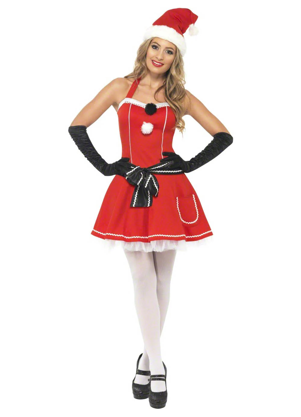 Pom Pom Santa Costume Adult