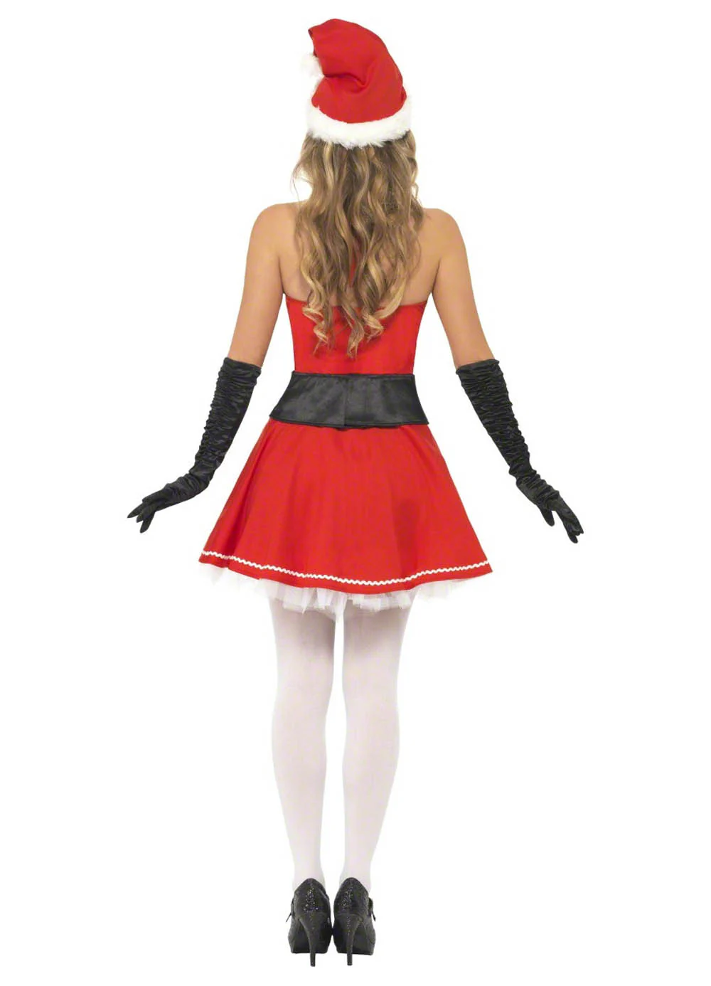 Pom Pom Santa Costume Adult - Image 3