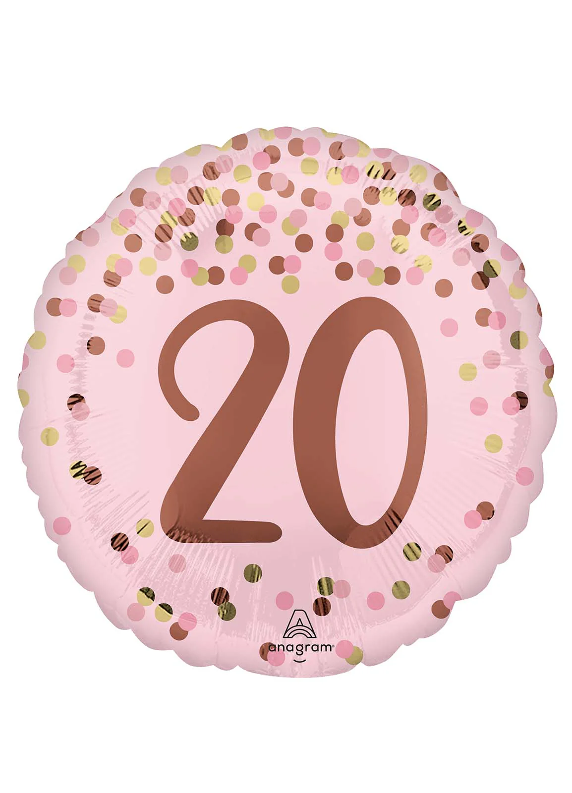 Pretty Pink 20th Birthday Foil Balloon