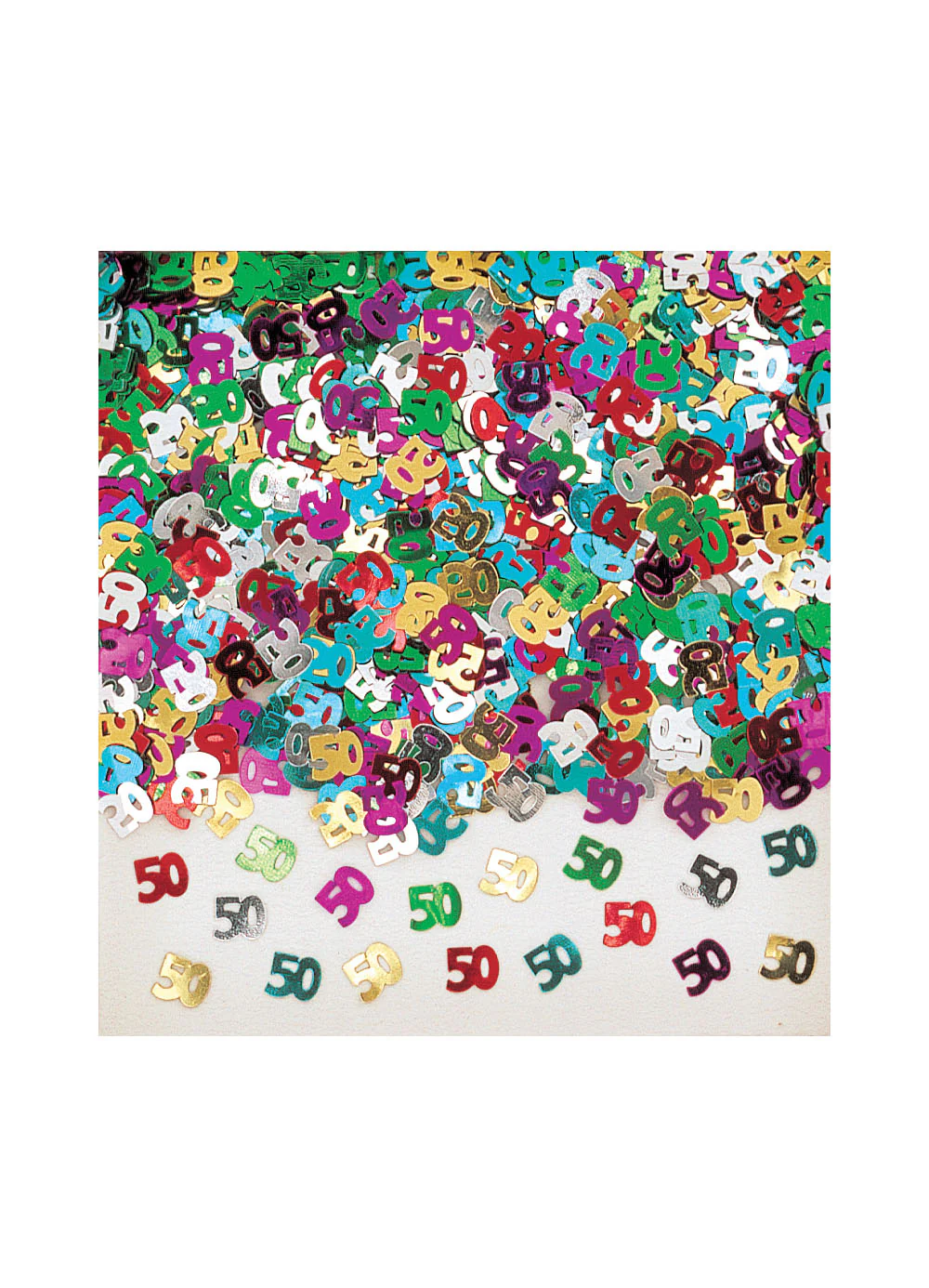 Radiant Birthday 50th Confetti