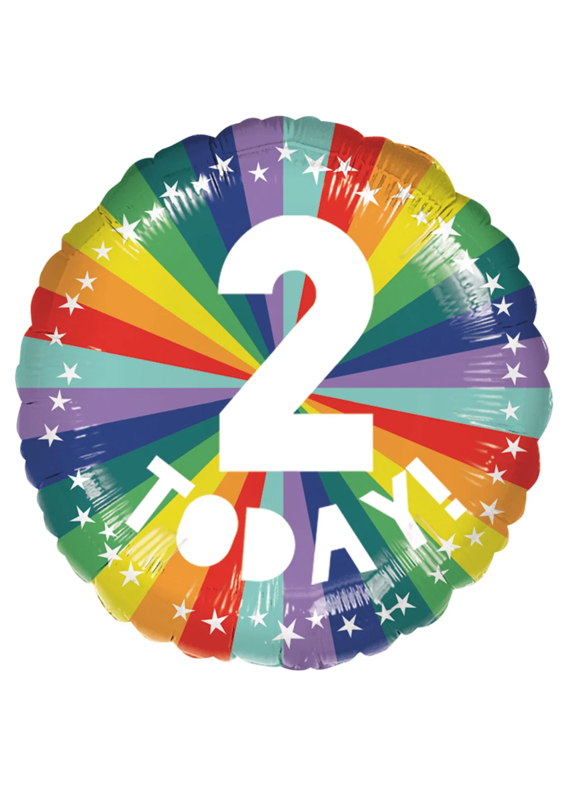 Rainbow 2 Today Foil Balloon