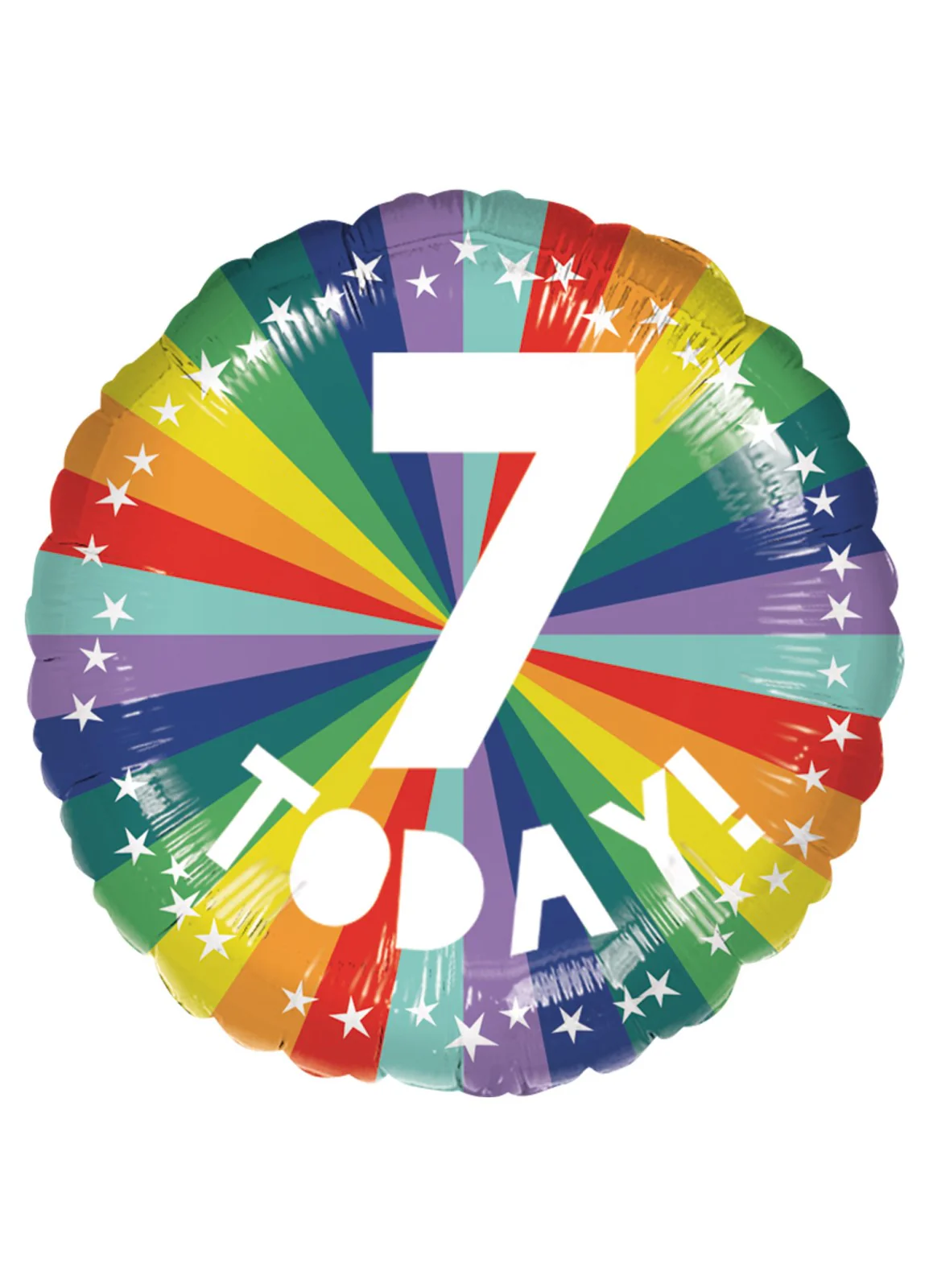 Rainbow 7 Today Foil Balloon