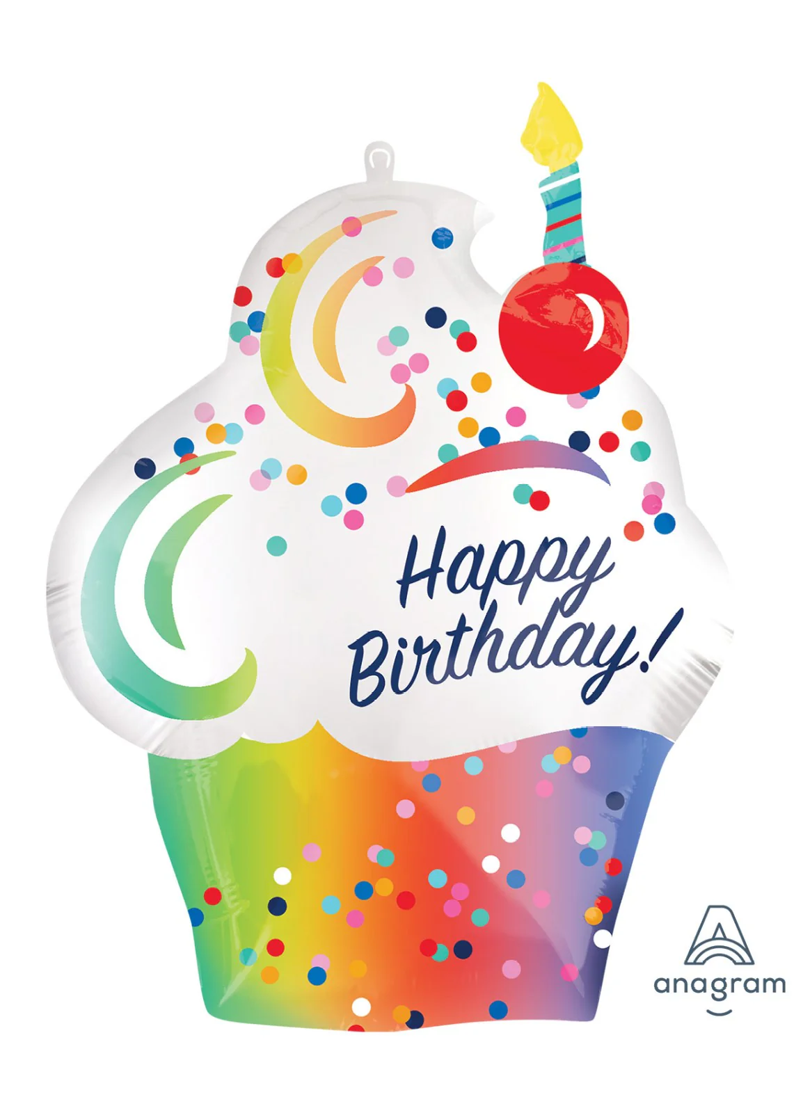 Rainbow Cupcake SuperShape Balloon