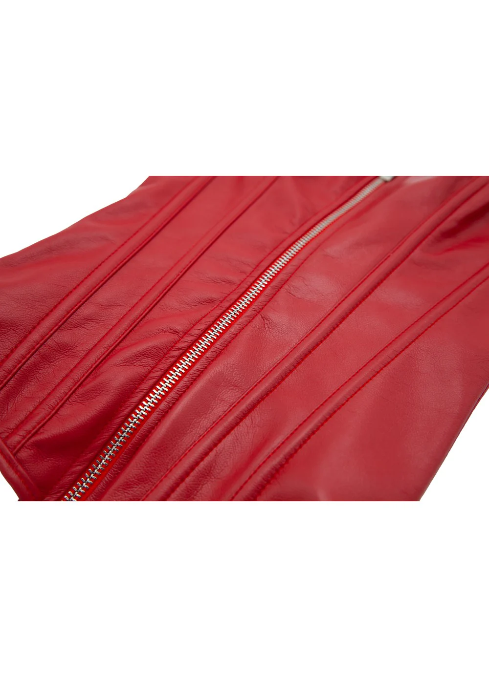 Red Faux Leather Corset - Image 3