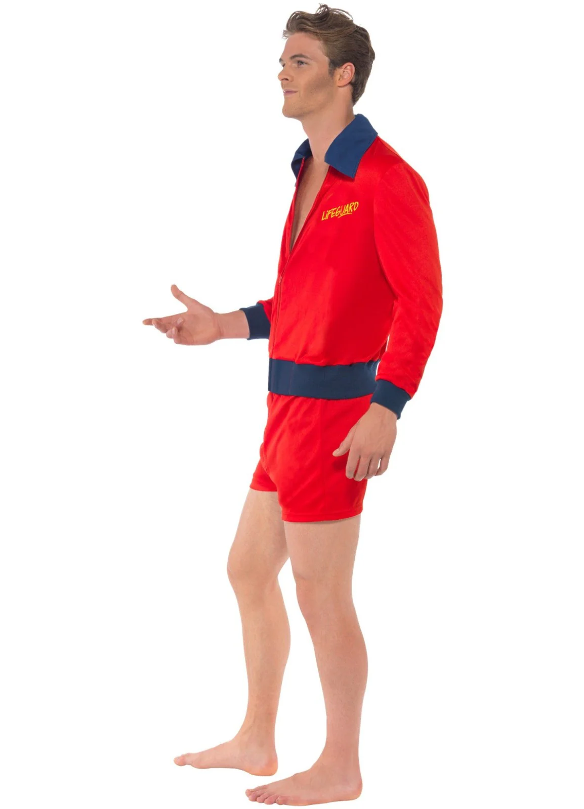 Red Lifeguard Costume Adult - Image 2