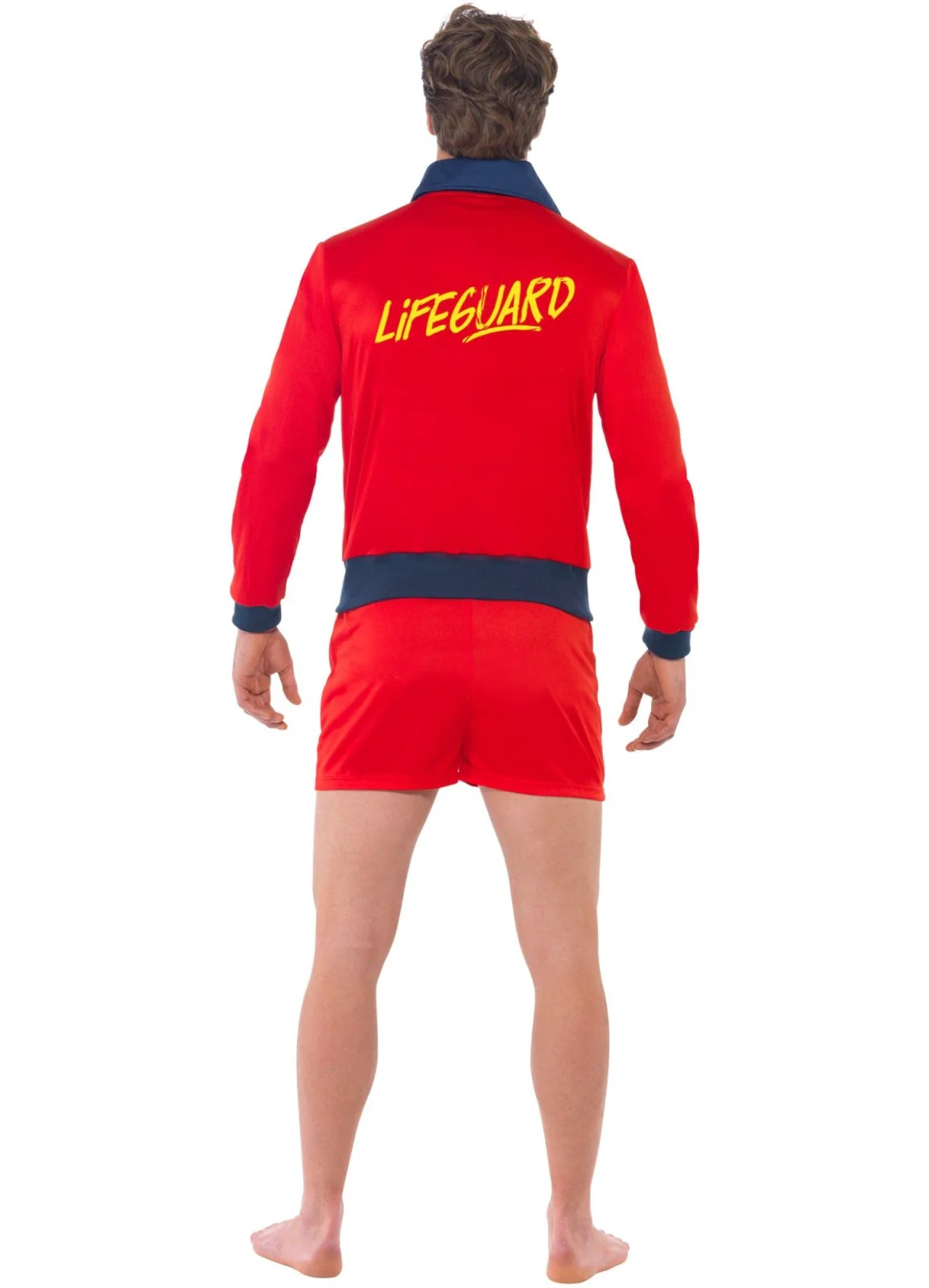 Red Lifeguard Costume Adult - Image 3