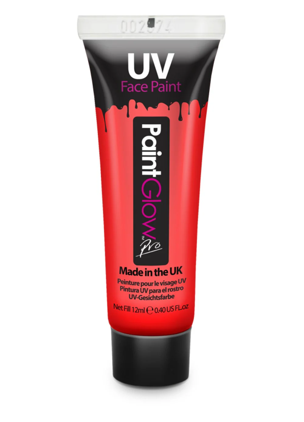 Red Neon UV Face & Body Paint