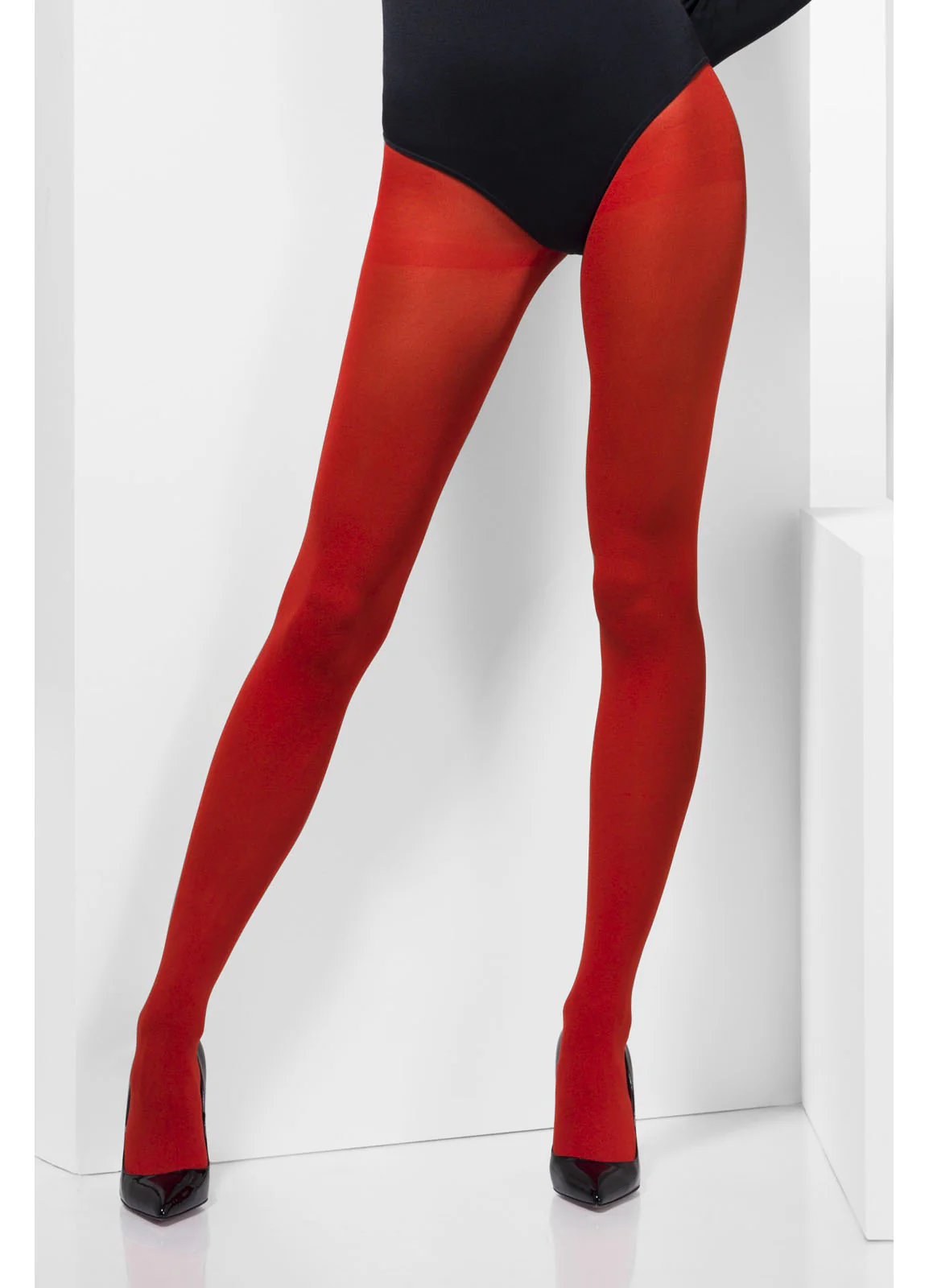 Red Opaque Tights