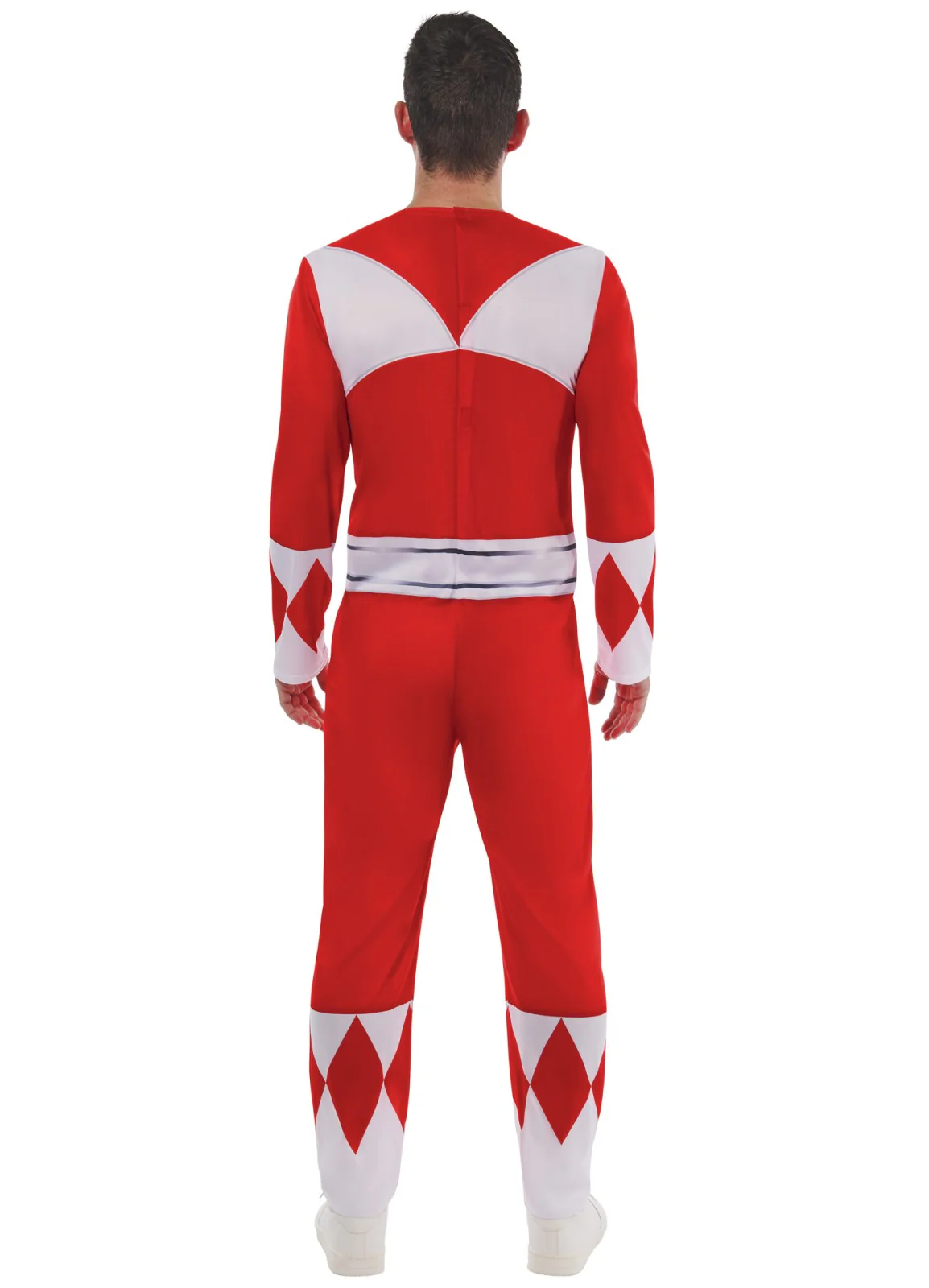 Red Power Ranger Costume Adult - Image 4